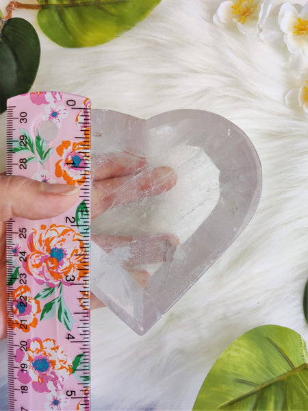 Clear Quartz Heart Bowl (A)