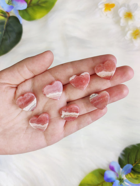 Rhodochrosite Hearts