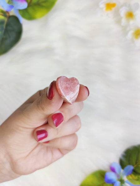 Rhodochrosite Hearts