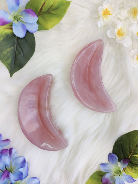 Medium Rose Quartz Moon Bowl