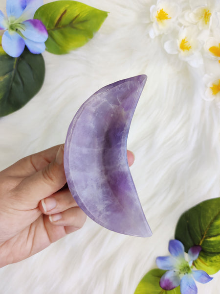 Small Amethyst Moon Bowl