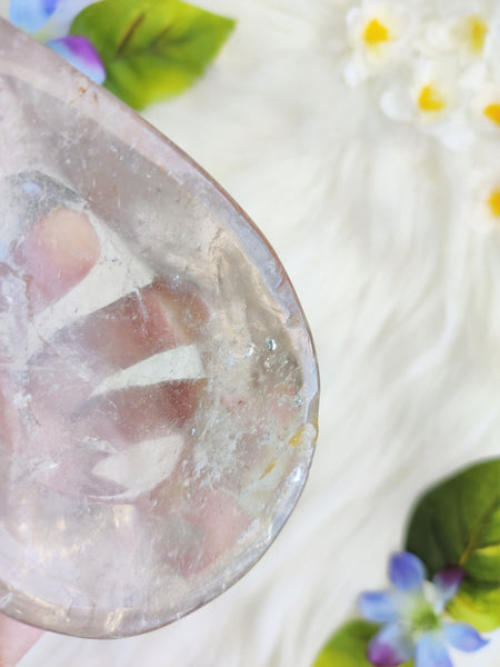 Clear Quartz Water Drop Bowl