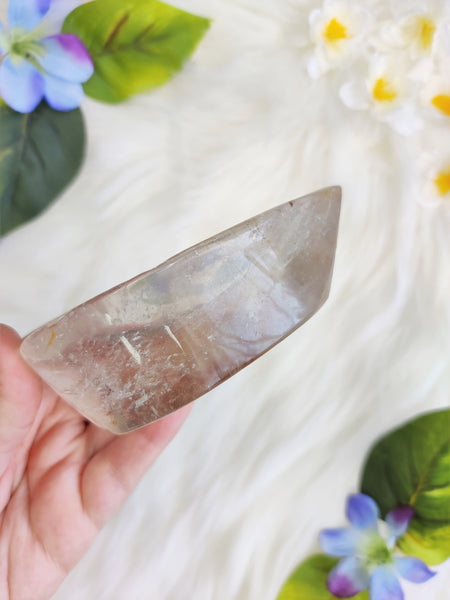 Clear Quartz Water Drop Bowl