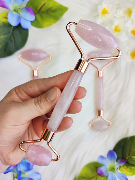 Rose Quartz Gua Sha Roller