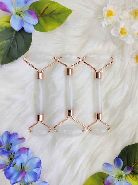 Clear Quartz Gua Sha Roller