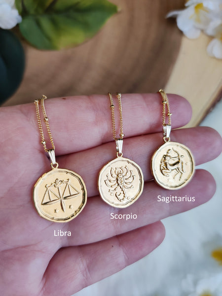 Zodiac Pendant Necklaces