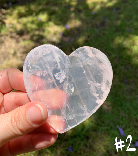 High Quality Rose Quartz Heart Shaped Gua Sha Tool