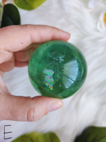 Green Fluorite Spheres