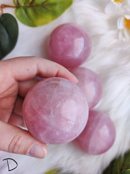 Rose Quartz Spheres