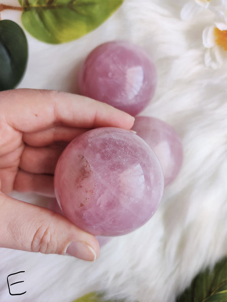 Rose Quartz Spheres