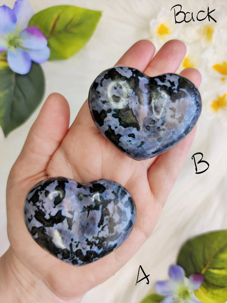 Indigo Gabbro Puffy Heart