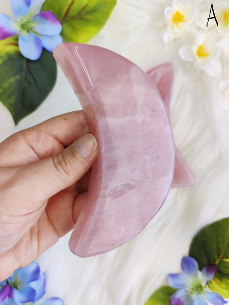 Medium Rose Quartz Moon Bowl