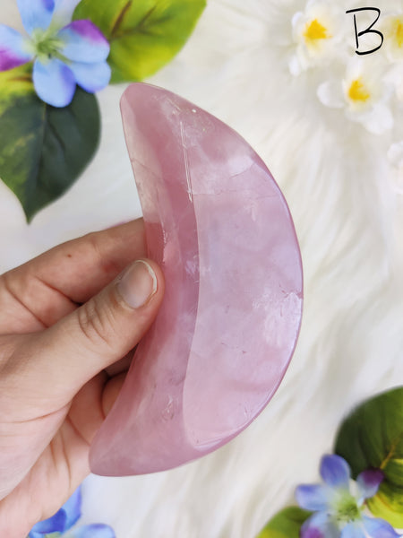 Medium Rose Quartz Moon Bowl