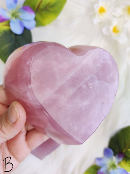 Large Rose Quartz Heart Bowl