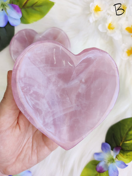 Medium Rose Quartz Heart Bowl