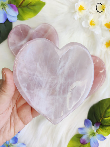 Medium Rose Quartz Heart Bowl