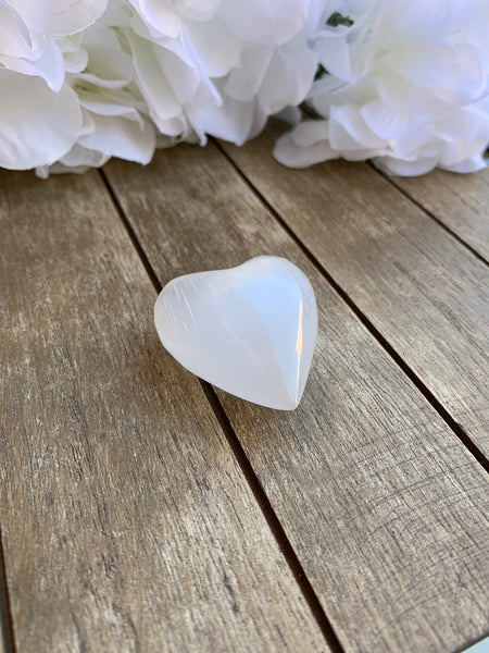 Selenite Hearts