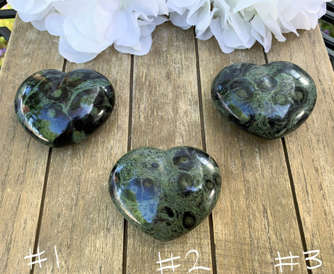 Kambaba (Crocodile) Jasper Hearts