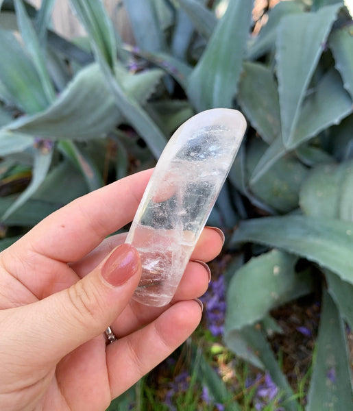 Clear Quartz Curved Massage Wand