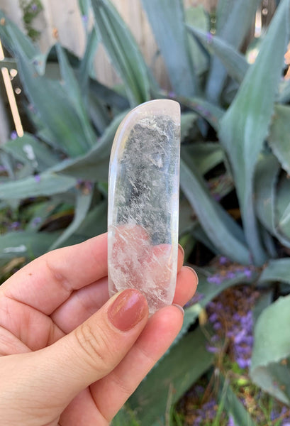 Clear Quartz Curved Massage Wand