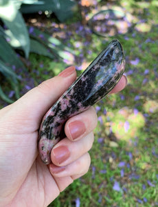 Rhodonite Curved Massage Wand