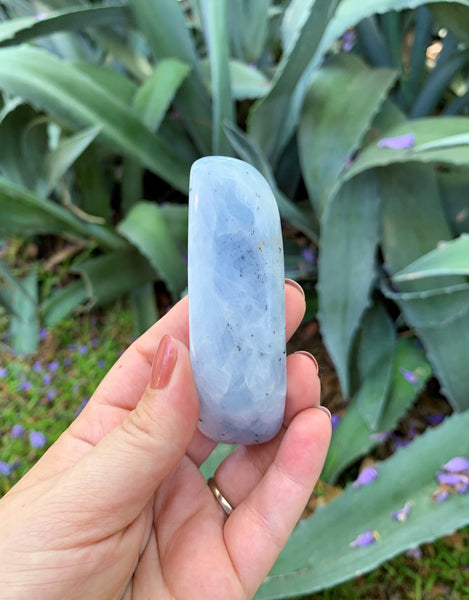 Blue Calcite Curved Massage Wand