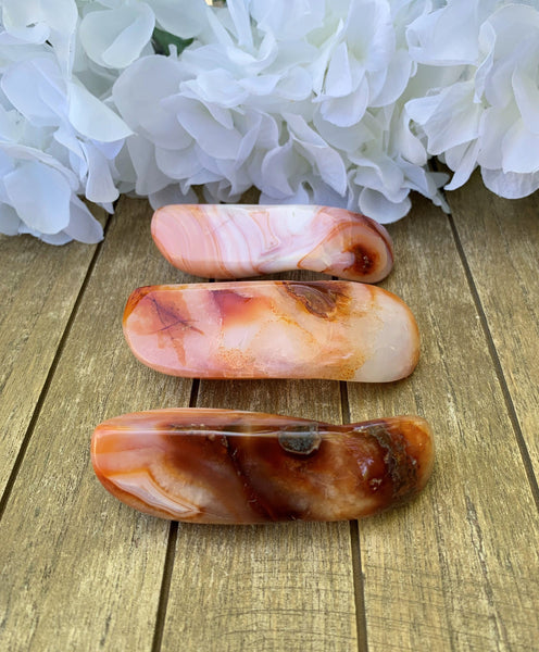 Carnelian Curved Massage Wand