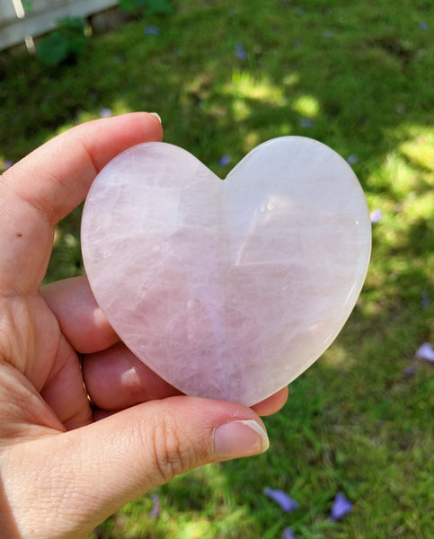 Rose Quartz Heart Shaped Gua Sha Tool