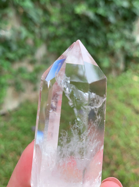 Chipped Point & Bottom- Medium Clear Quartz Healing Point #1