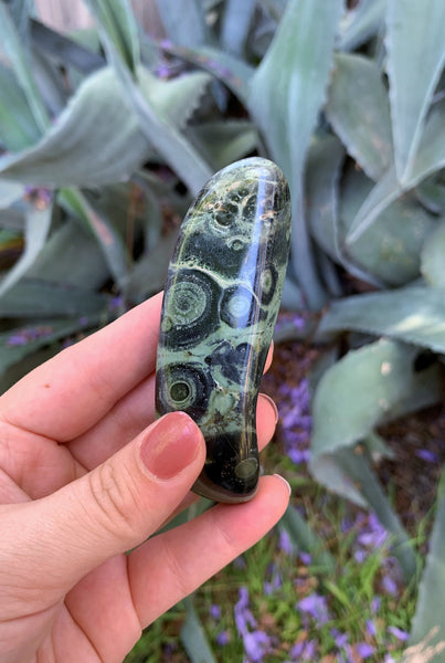 Kambaba (Crocodile) Jasper Curved Massage Wand