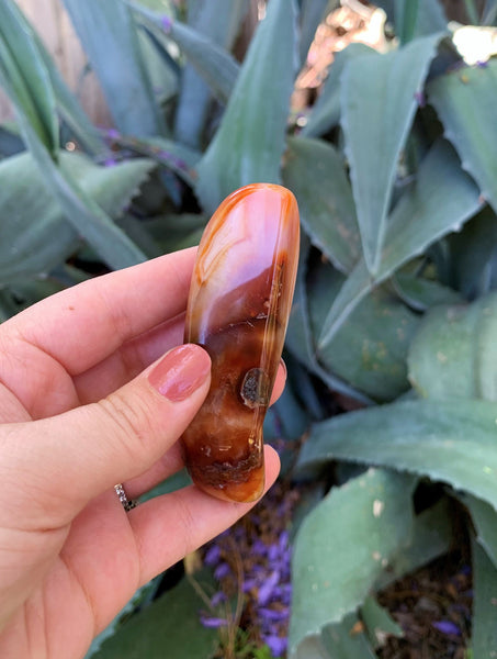 Carnelian Curved Massage Wand