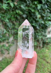 Chipped Point & Bottom- Medium Clear Quartz Healing Point #1