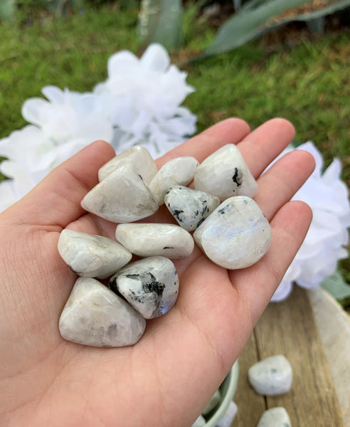 Rainbow Moonstone Tumbled Stones