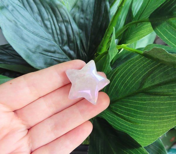 Aura Clear Quartz Puffy Star