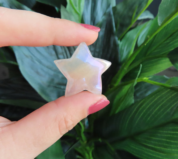 Aura Rose Quartz Puffy Star