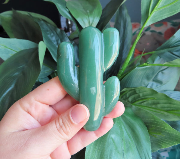 Green Aventurine Puffy Cactus