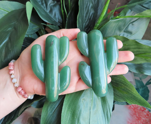 Green Aventurine Puffy Cactus