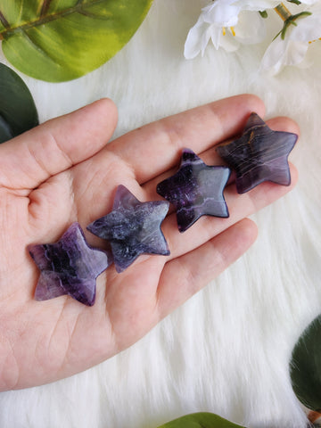 Purple Fluorite Puffy Star