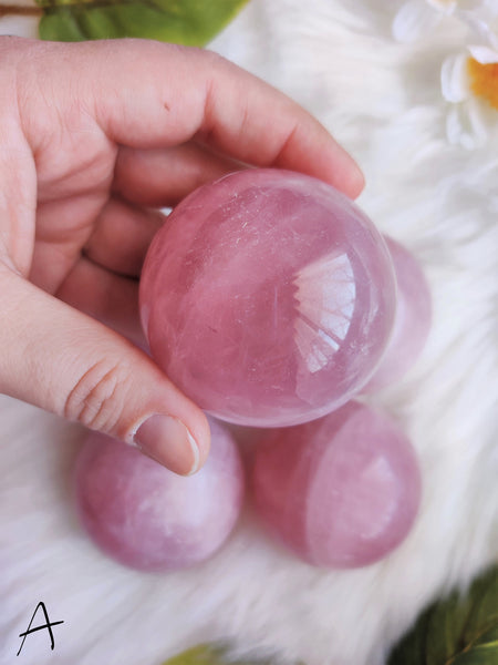 Rose Quartz Spheres