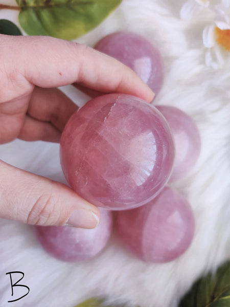 Rose Quartz Spheres