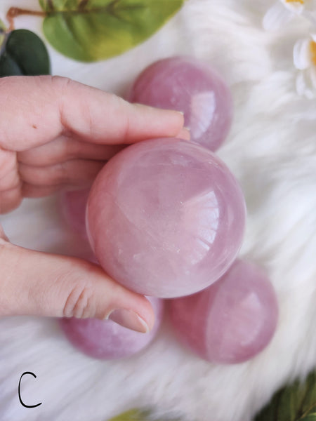 Rose Quartz Spheres