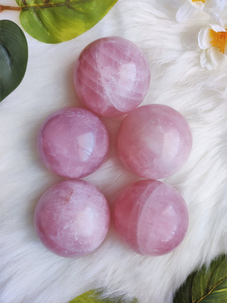 Rose Quartz Spheres