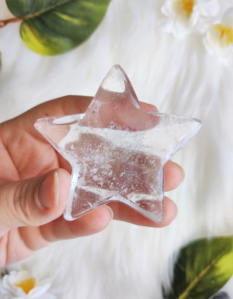 Large Clear Quartz Puffy Star