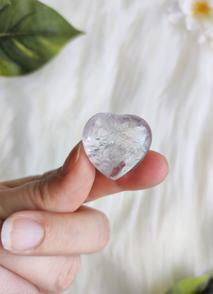 Light Amethyst Puffy Heart