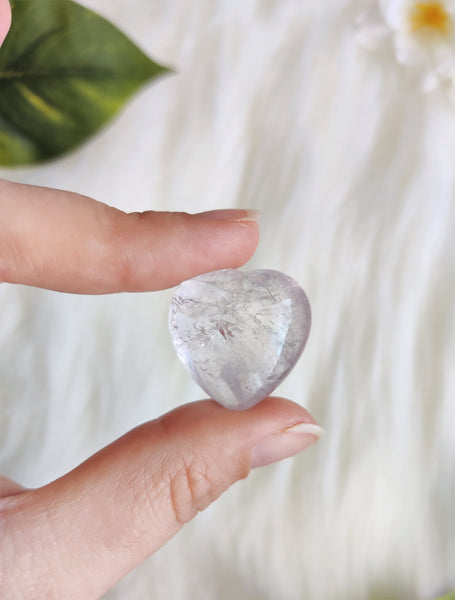 Light Amethyst Puffy Heart