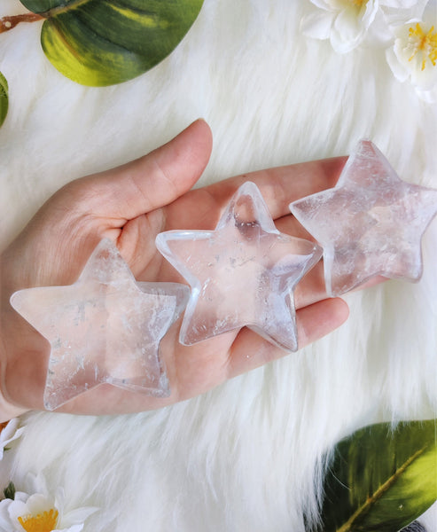 Large Clear Quartz Puffy Star