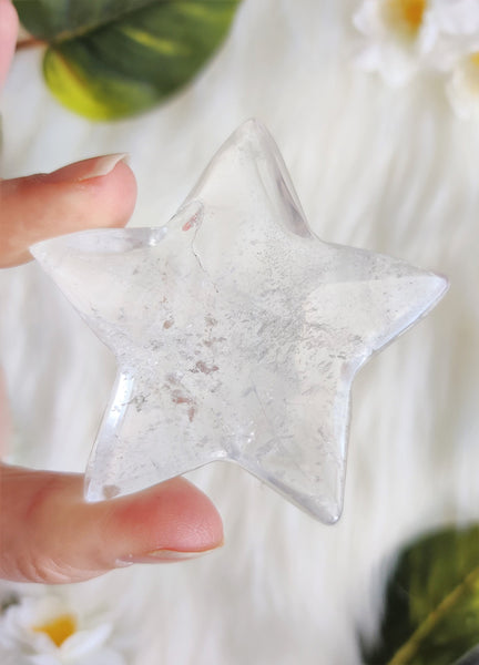 Large Clear Quartz Puffy Star