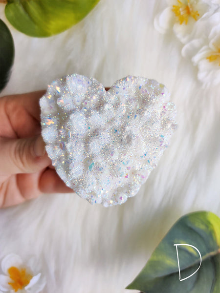 Angel Aura Quartz Cluster Heart