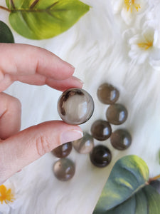 Tiny Smokey Quartz Sphere (No Rainbow)