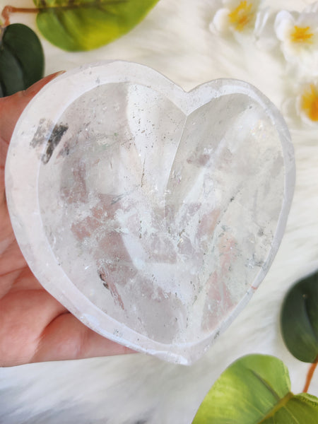 Clear Quartz Heart Bowl (B)